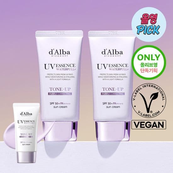 [July OLIVE YOUNG Pick/VEGAN] Tone-Up/Waterfull Sun Cream 50ml (Choose 1)